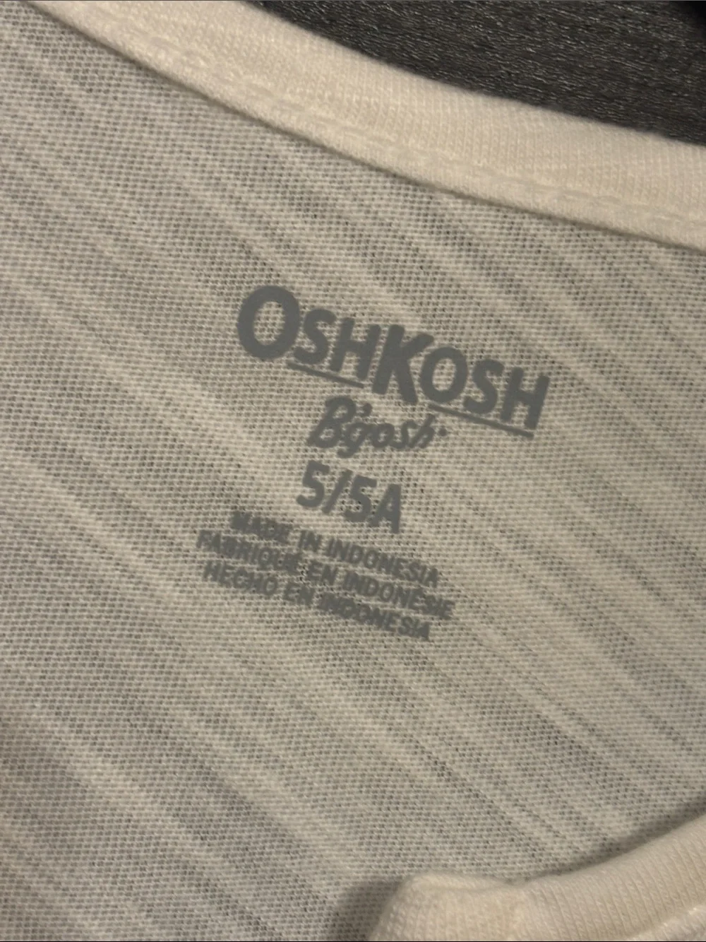 OshKosh B’gosh Toddler Girl's White Peplum Short Sleeve Top